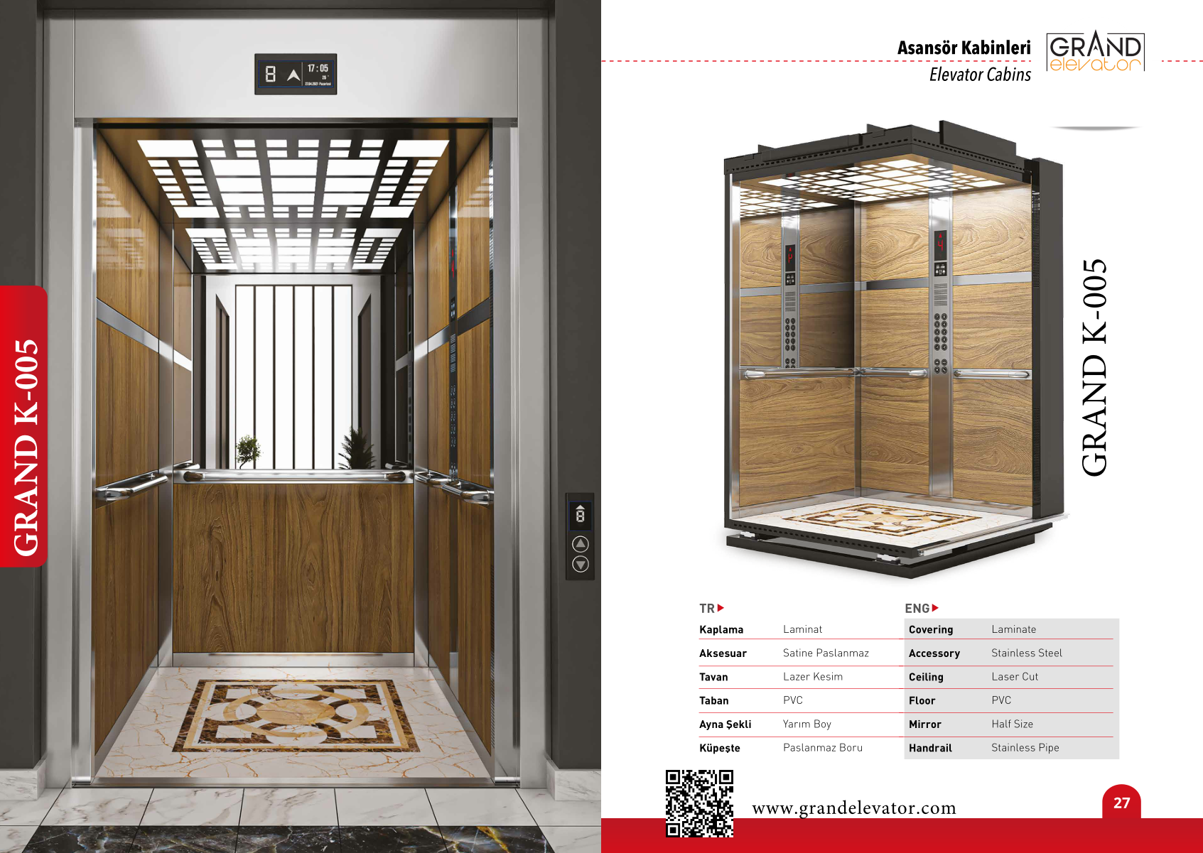 Cabina de pasajeros GRAND K-005